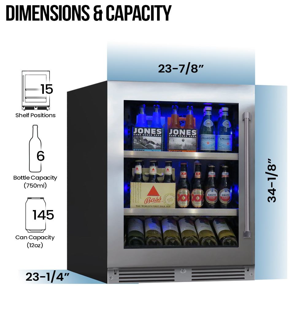 XO Appliance 24" Beverage Center (XO-XOU24BCGSX) – view 9