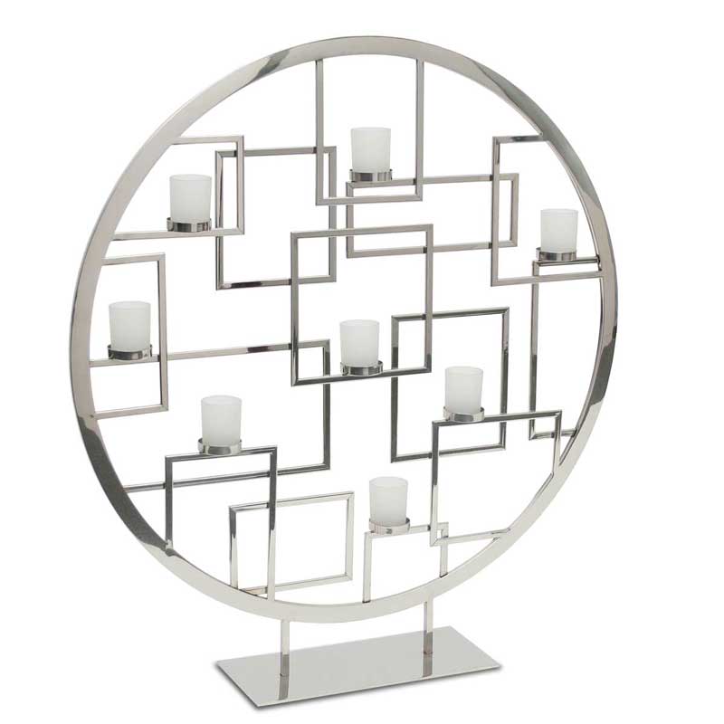 Reflections Tea Light Summer Screen - Polished Nickel