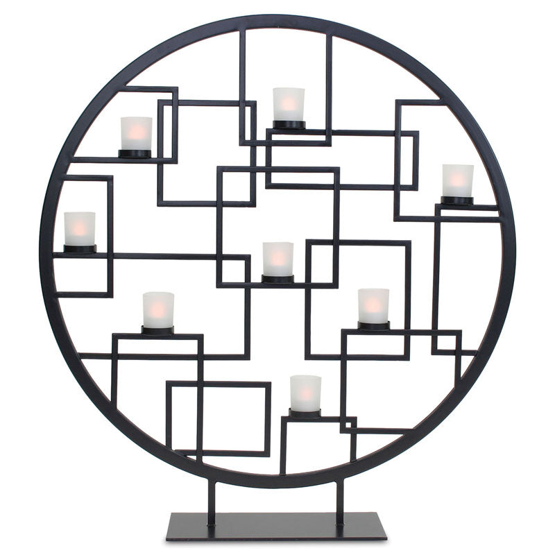 Reflections Tea Light Summer Screen - Matte Black