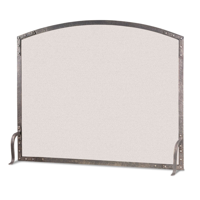 Arched Single Panel Screen - Forged Iron