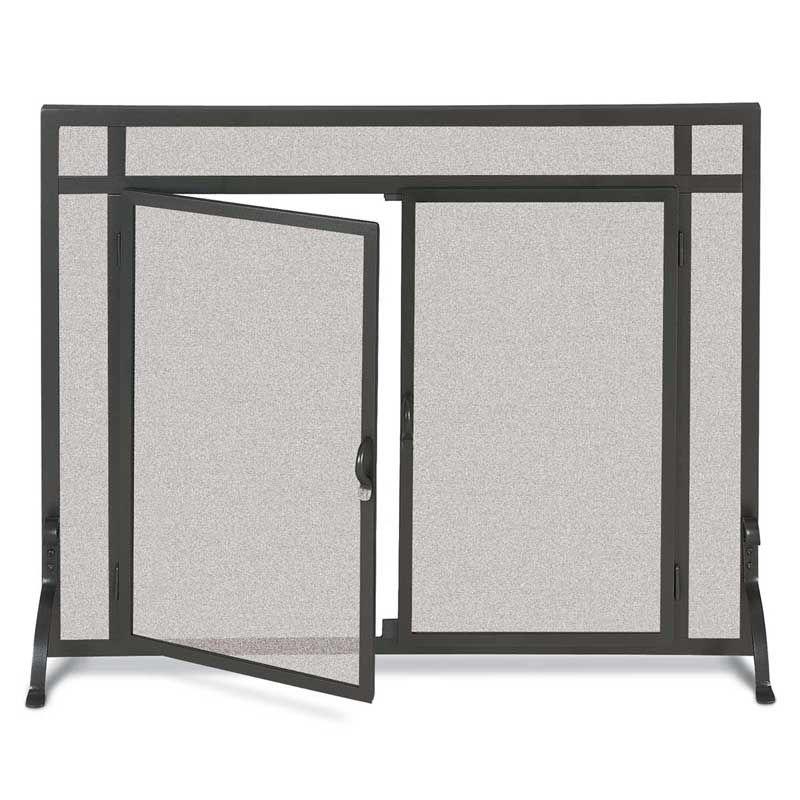 Forged Iron Door / Straight Door - Matte Black