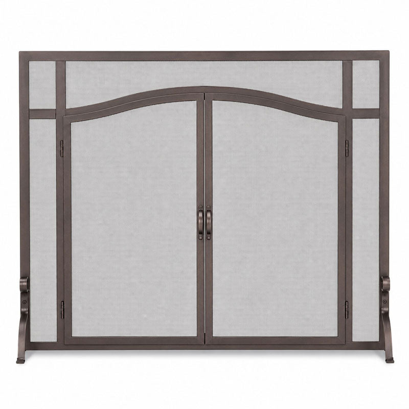 Forged Iron Door / Arch Door - Burnished Bronze