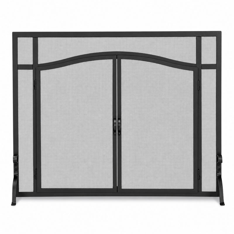 Forged Iron Door / Arch Door - Matte Black
