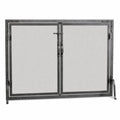 Flat Panel Operable Door Screen - Forged Iron