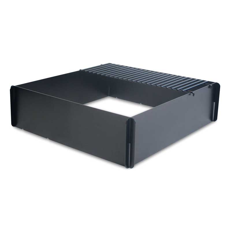 Base Camp Fire Cube w Cooking Grate - High Temp Black