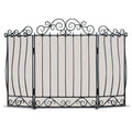 Villa 3 Panel Folding Screen - Black