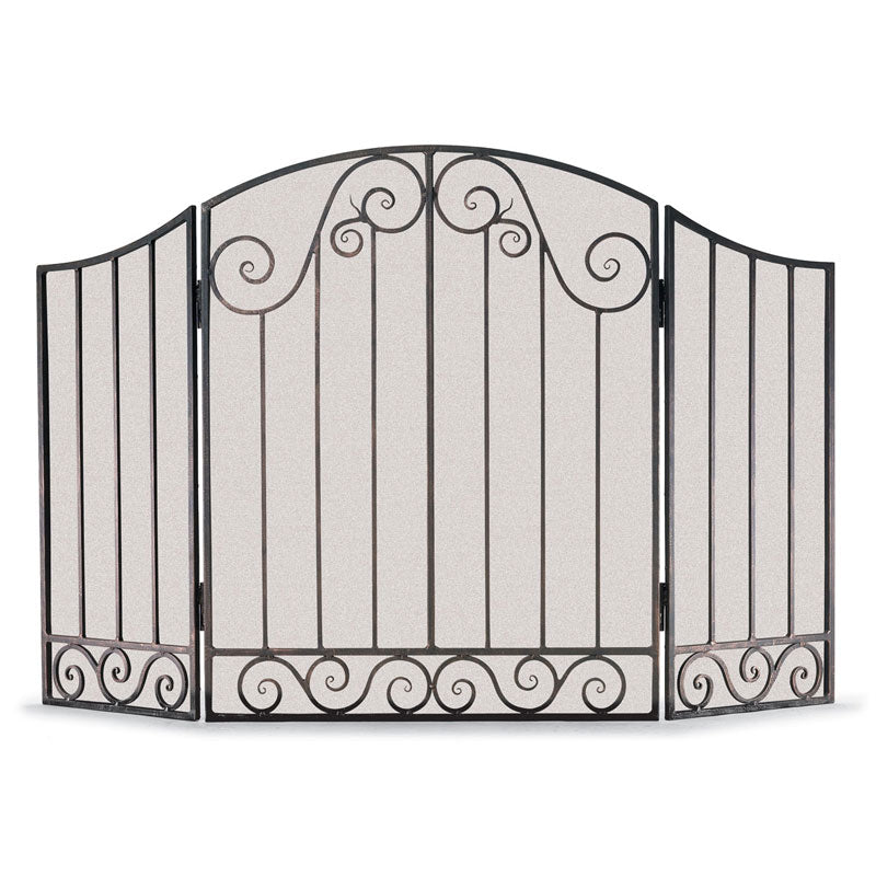Vienna 3 Panel Folding Screen - Brushed Bronze