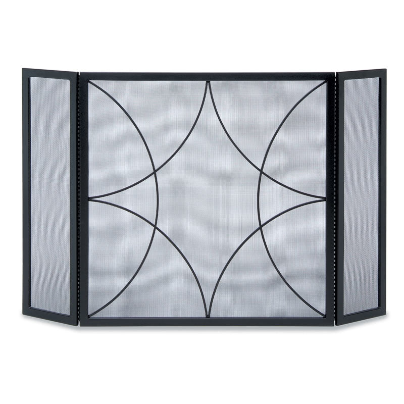 Forged Diamond Tri Panel Screen - Black