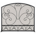 Country Scroll Arch Flat Panel Screen - Black