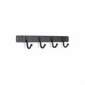 4 Hook Bracket - Matte Black