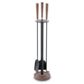 New Haven Walnut Handle Tool Set - Black, Soft Nickel