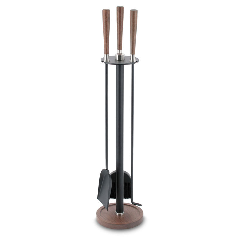 New Haven Walnut Handle Tool Set - Black, Soft Nickel