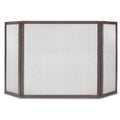 Ballard Embossed Folding Fireplace Screen - Distressed Bronze