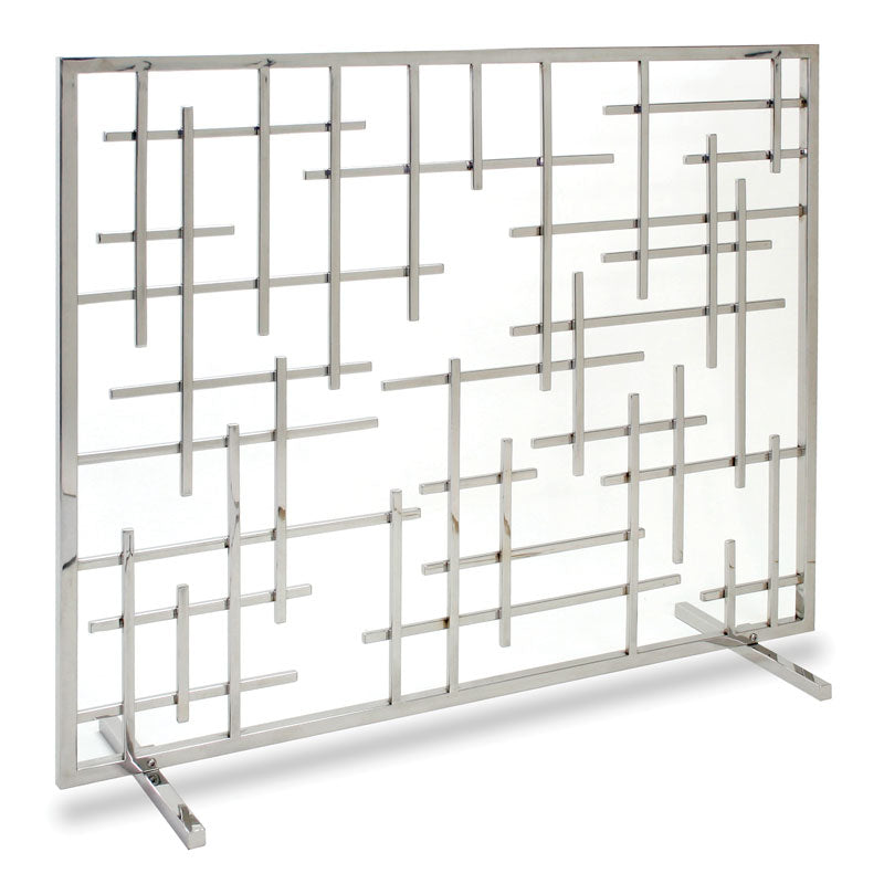 Contemporary Summer Screen - Polished Nickel