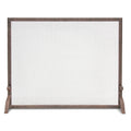 Ballard Embossed Single-Panel Fireplace Screen - Distressed Bronze