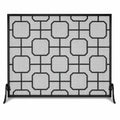 Madison Single-Panel Fireplace Screen - Matte Black