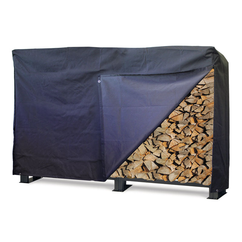 Outdoor Wood Rack Cover LG - Black