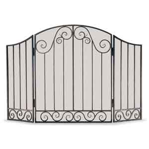 Vienna 3 Panel Folding Screen - Black, product view