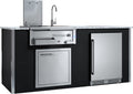 XO Appliance Factory Assembled Outdoor Designer Island (XO-XOGOKBARV1BL)