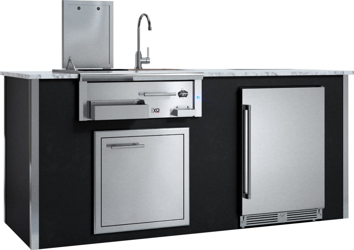 XO Appliance Factory Assembled Outdoor Designer Island (XO-XOGOKBARV1BL)
