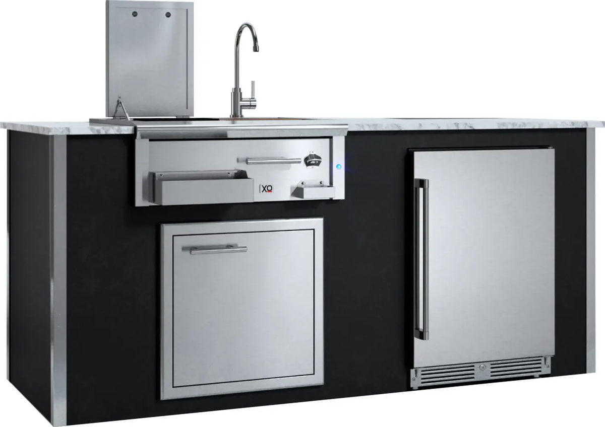 XO Appliance Factory Assembled Outdoor Designer Island (XO-XOGOKBARV1BL) – view 2